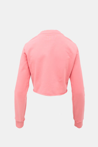 Balmain Cropped Logo Sweatshirt
