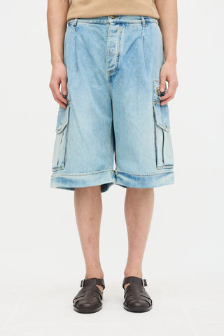 Balmain Denim Bermuda Shorts