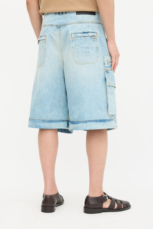 Denim Bermuda Shorts