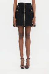 Balmain Denim Mini Skirt