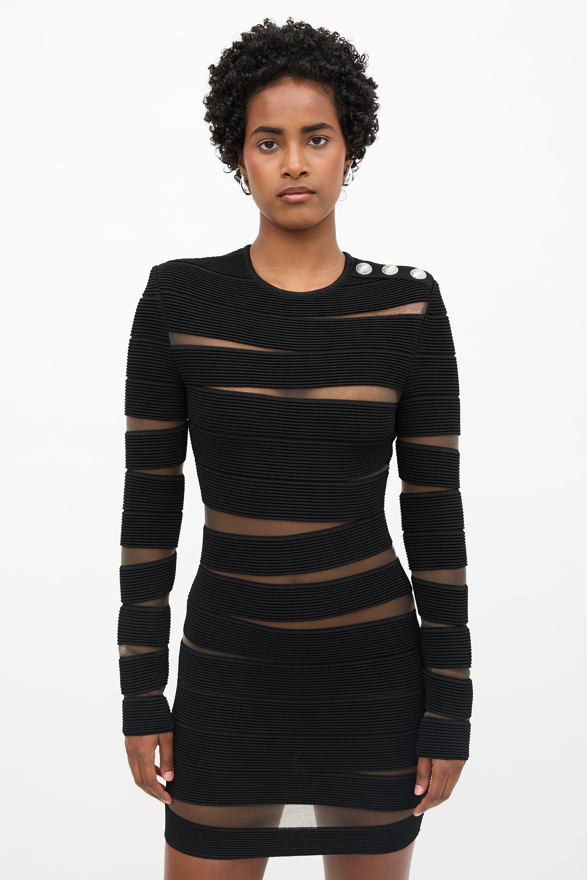balmain mesh dress Balmain