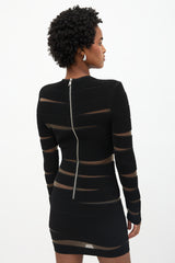 Balmain Embellished Mesh Bandage Dress