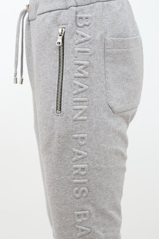 Balmain Embossed Logo Jogger