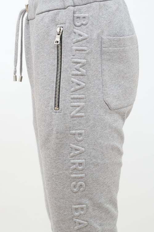 Balmain Embossed Logo Jogger