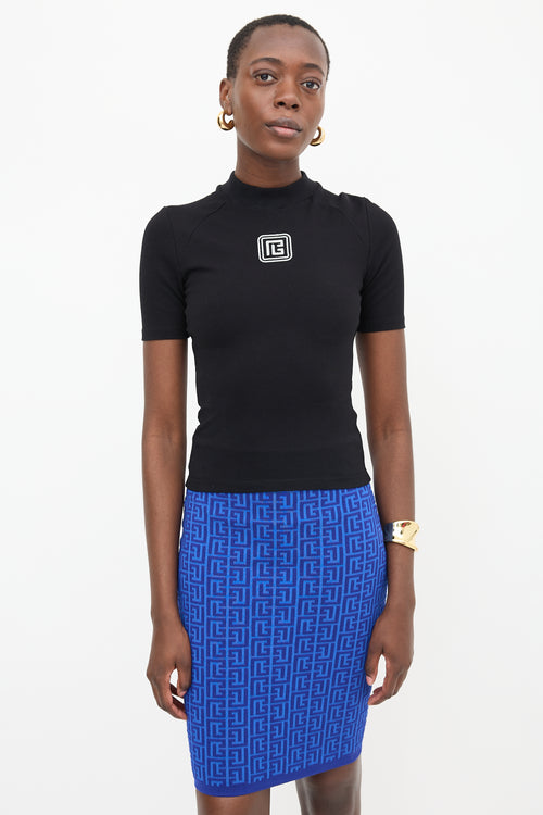 Balmain Embroidered Retro PB T-Shirt