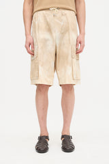 Balmain Faded Cargo Logo Shorts