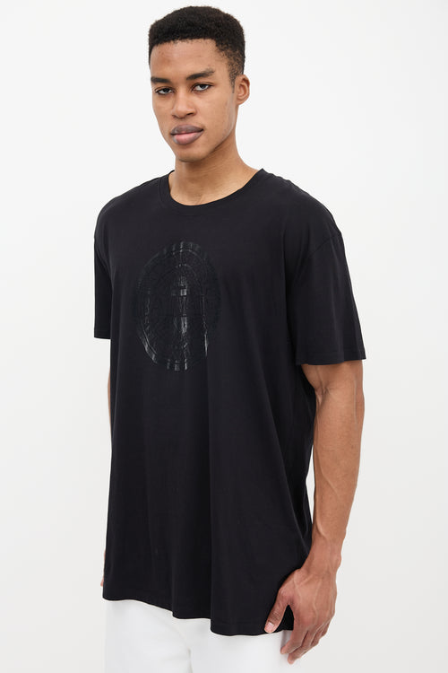 Balmain Frosted Velvet Logo T-Shirt