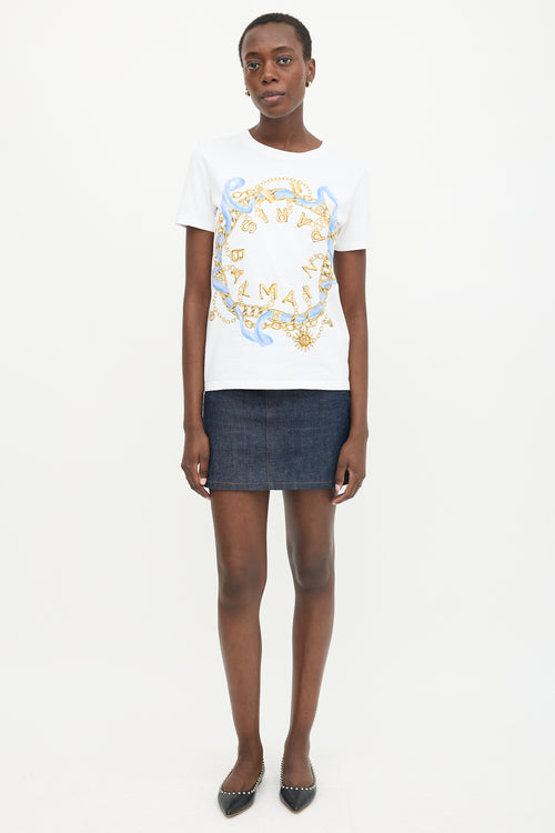 Balmain Graphic Logo T-Shirt
