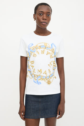 Balmain Graphic Logo T-Shirt