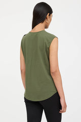 Balmain Metallic Logo Top