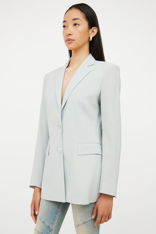 Light Blue Wool Blazer