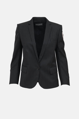 Balmain Pinstripe Blazer