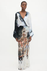 Balmain Silk Stars & Stripes Dress
