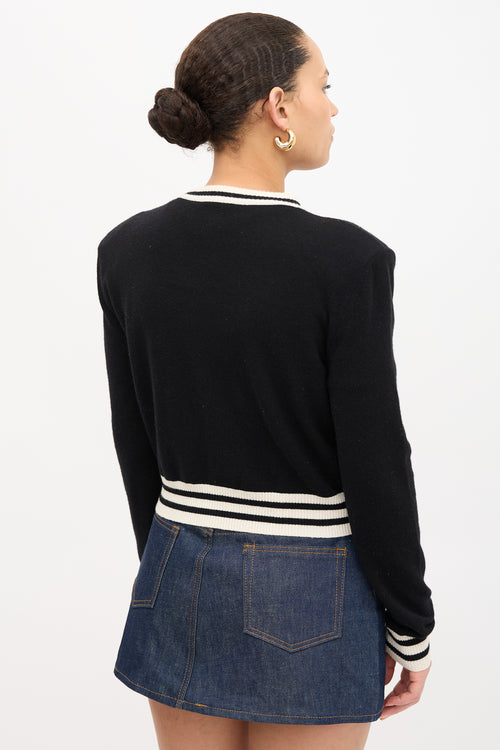 Balmain Intarsia Logo Sweater