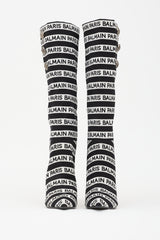 Balmain Jane Striped Logo Boot