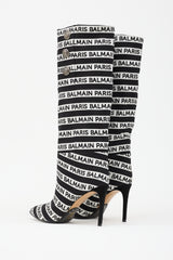 Balmain Jane Striped Logo Boot