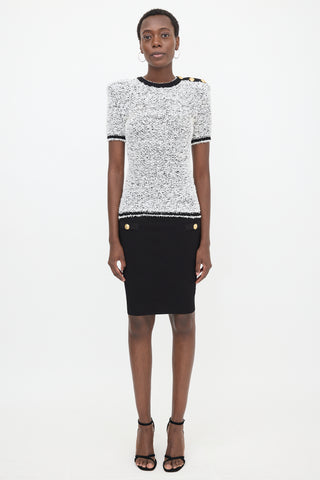 Balmain Knit Textured Top