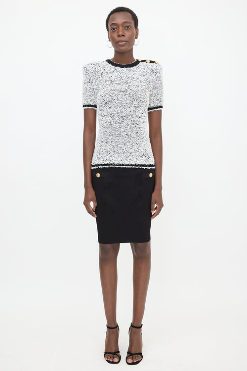 Balmain Knit Textured Top