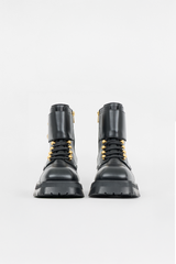 Balmain Leather Ranger Combat Boot