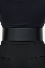 Balmain Leather B Buckle Wide Belt