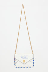 Balmain Leather B Envelope Bag