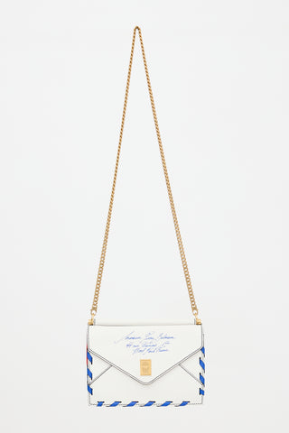 Balmain Leather B Envelope Bag