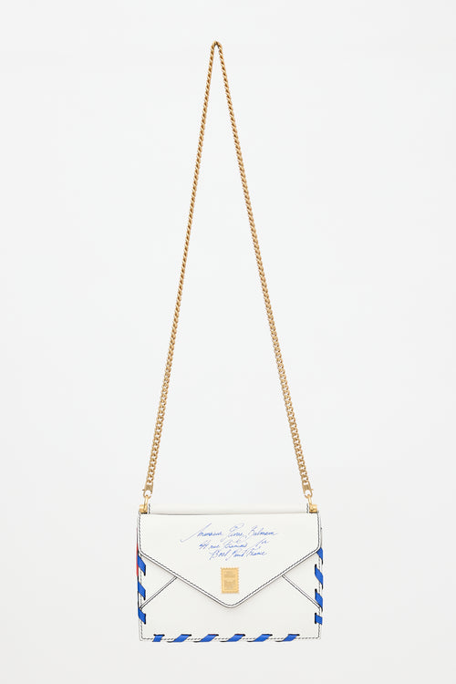 Balmain Leather B Envelope Bag
