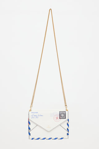 Balmain Leather B Envelope Bag