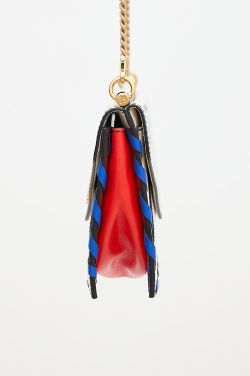 Balmain Leather B Envelope Bag