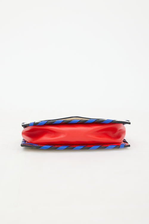 Balmain Leather B Envelope Bag