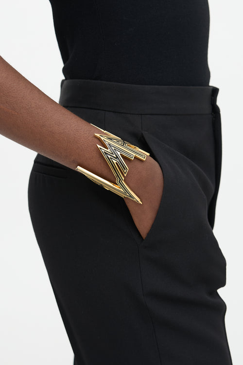 Balmain Logo Cuff Bracelet