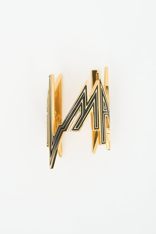 Balmain Logo Cuff Bracelet
