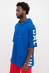 Balmain Logo Short Sleeve Hoodie