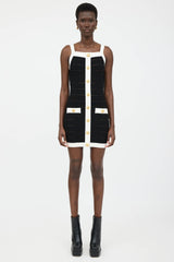 Balmain Mesh Panel Bodycon Dress