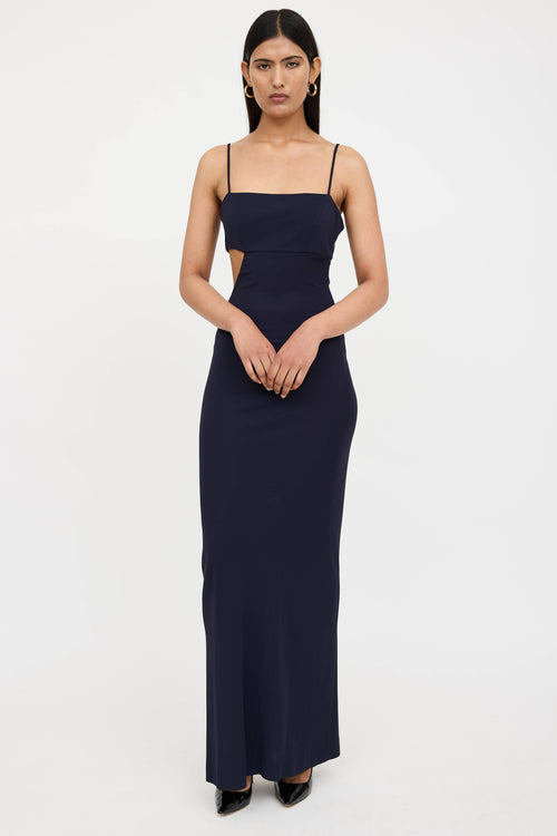 Balmain Cut Out Maxi Dress