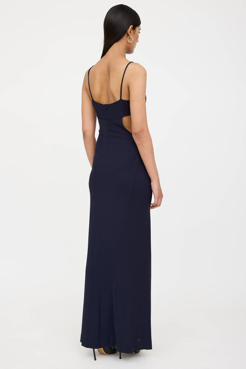 Balmain Cut Out Maxi Dress