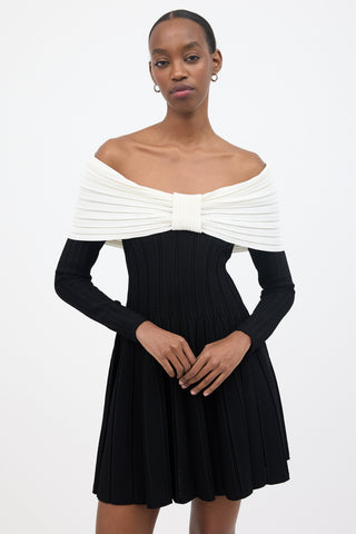 Balmain Off The Shoulder Mini Dress