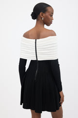 Balmain Off The Shoulder Mini Dress