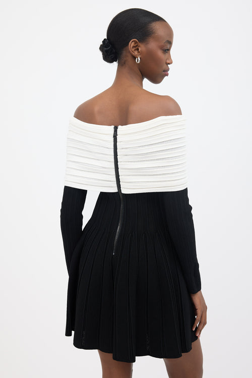 Balmain Off The Shoulder Mini Dress
