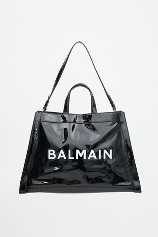 Balmain Patent Logo Tote Bag