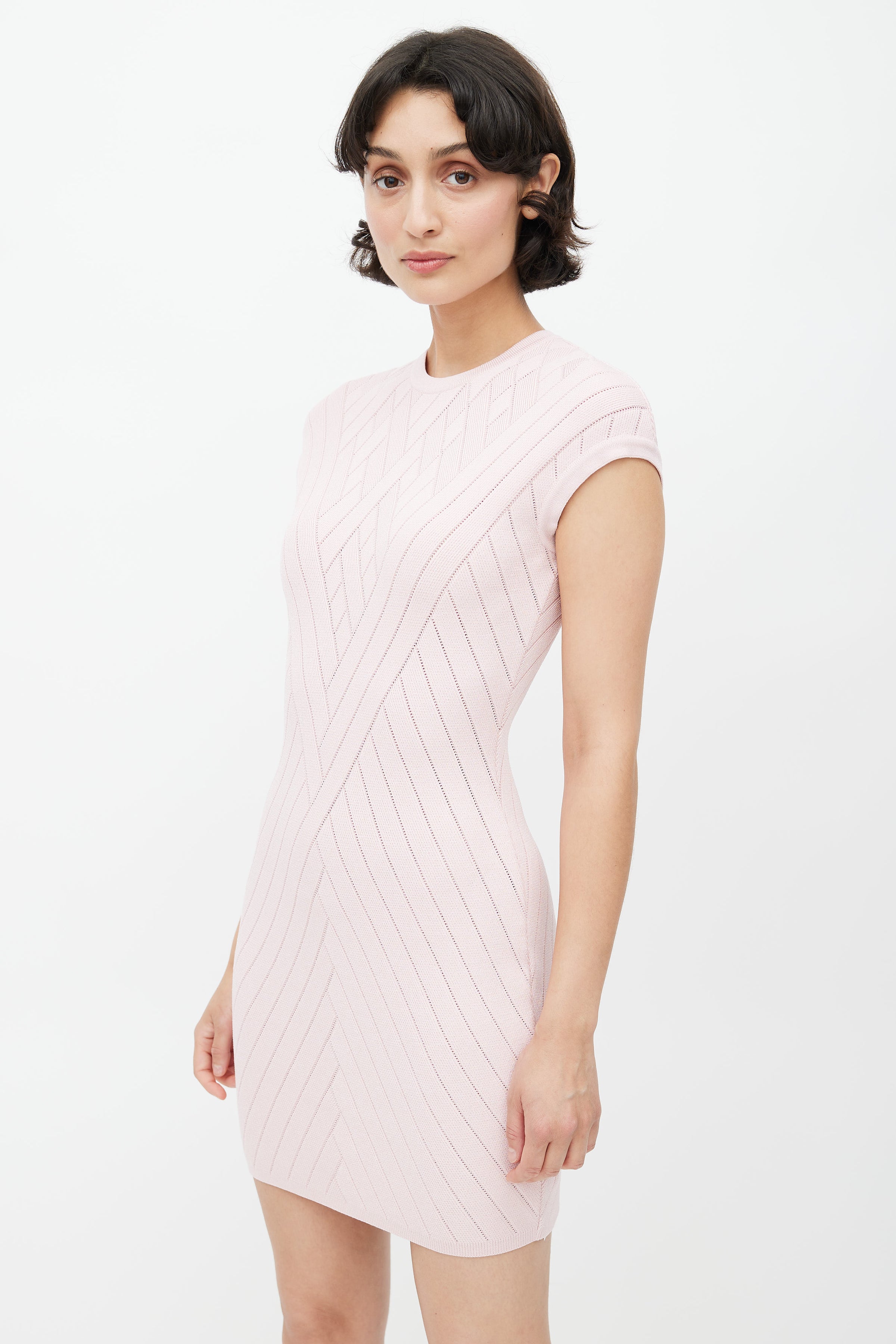 Balmain // Pink Knit Fitted Dress – VSP Consignment Balmain // Pink Knit Fitted Dress – VSP Consignment