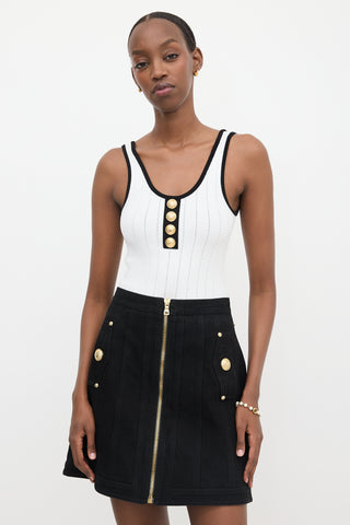 Balmain Pointelle Knit Bodysuit