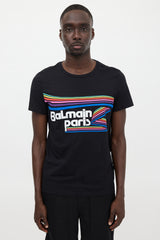 Balmain Rainbow Logo T-Shirt