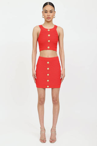 Balmain Knit Cropped Top