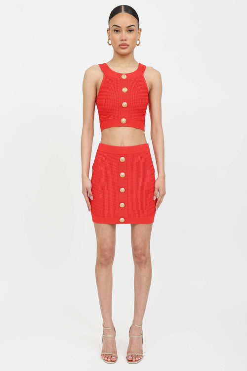 Balmain Knit Cropped Top