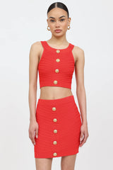 Balmain Knit Cropped Top