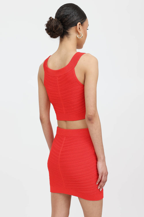 Balmain Knit Cropped Top