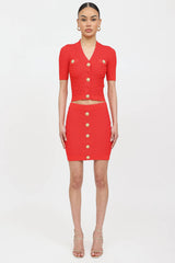 Balmain Knit Button Top