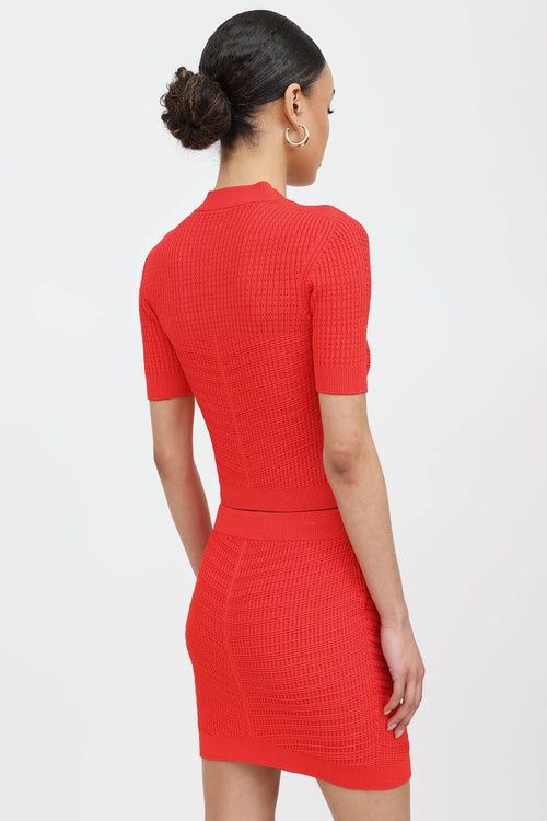 Balmain Knit Button Top