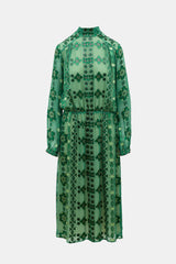 Balmain Sheer Floral Fil Coupé Dress